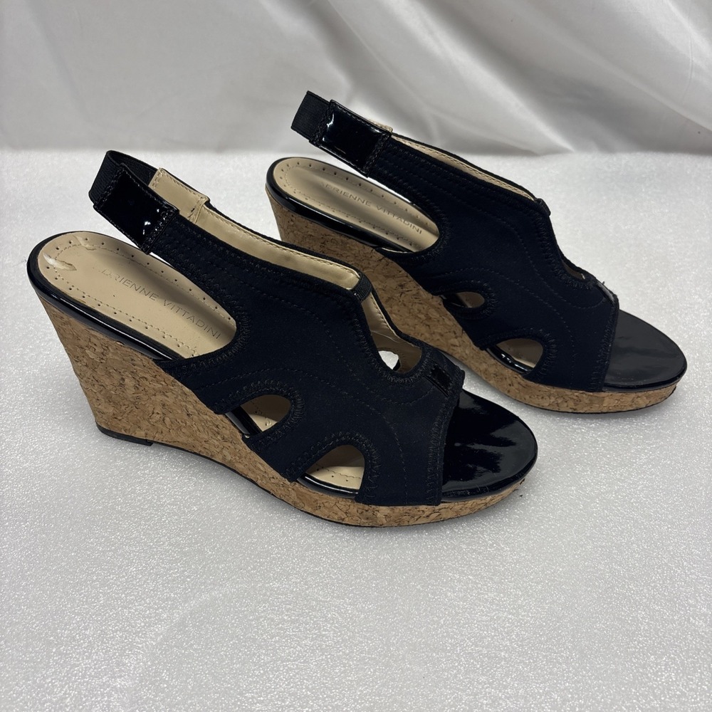Adrienne Vittadini Claudia wedge sandals SIZE 8M